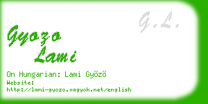 gyozo lami business card