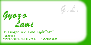 gyozo lami business card